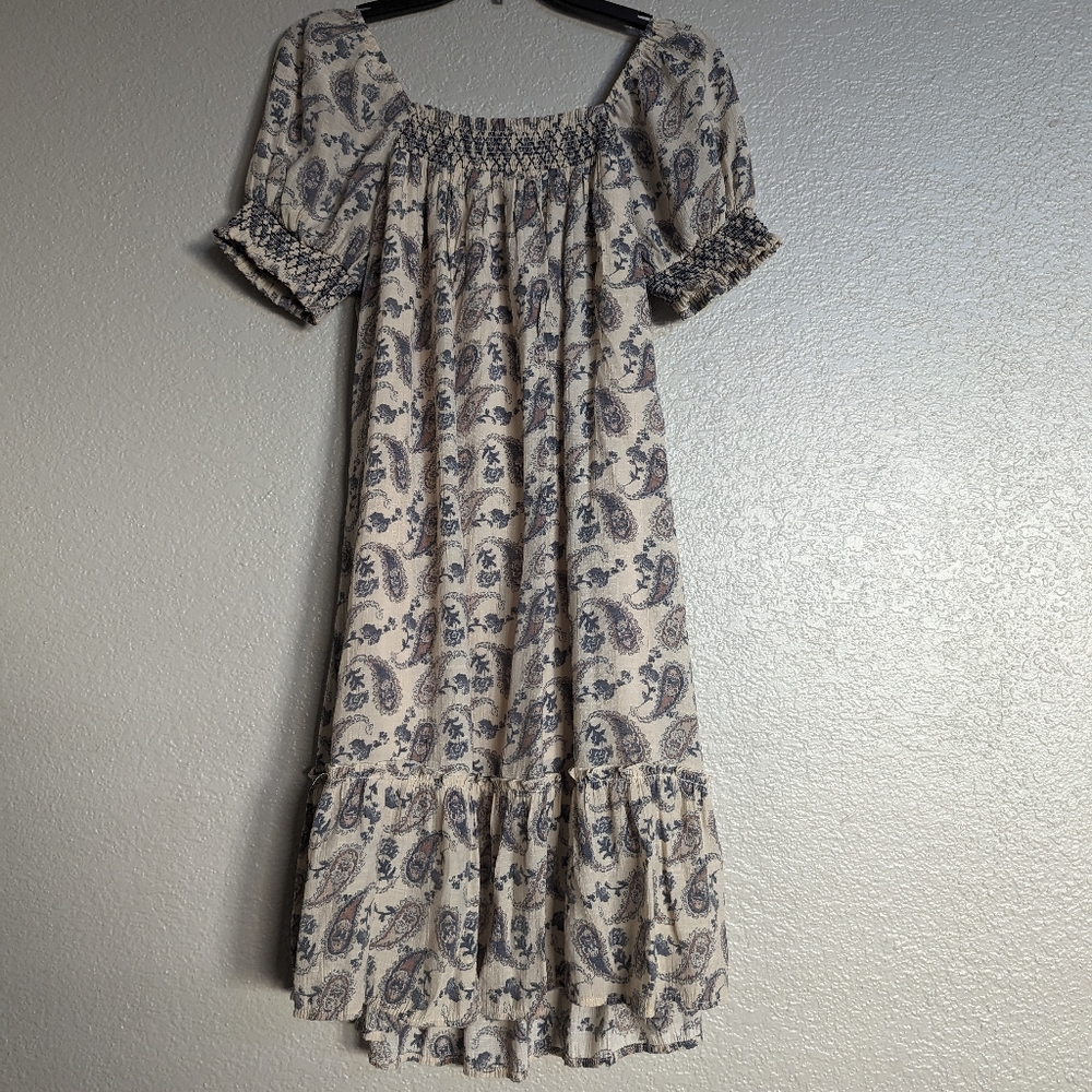 Indigo Rose paisley off the shoulder dress size medium